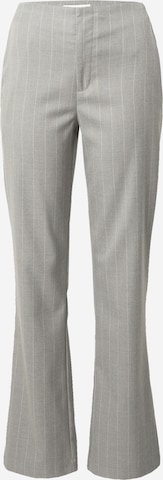 OBJECT Boot cut Pants 'TIA' in Grey: front