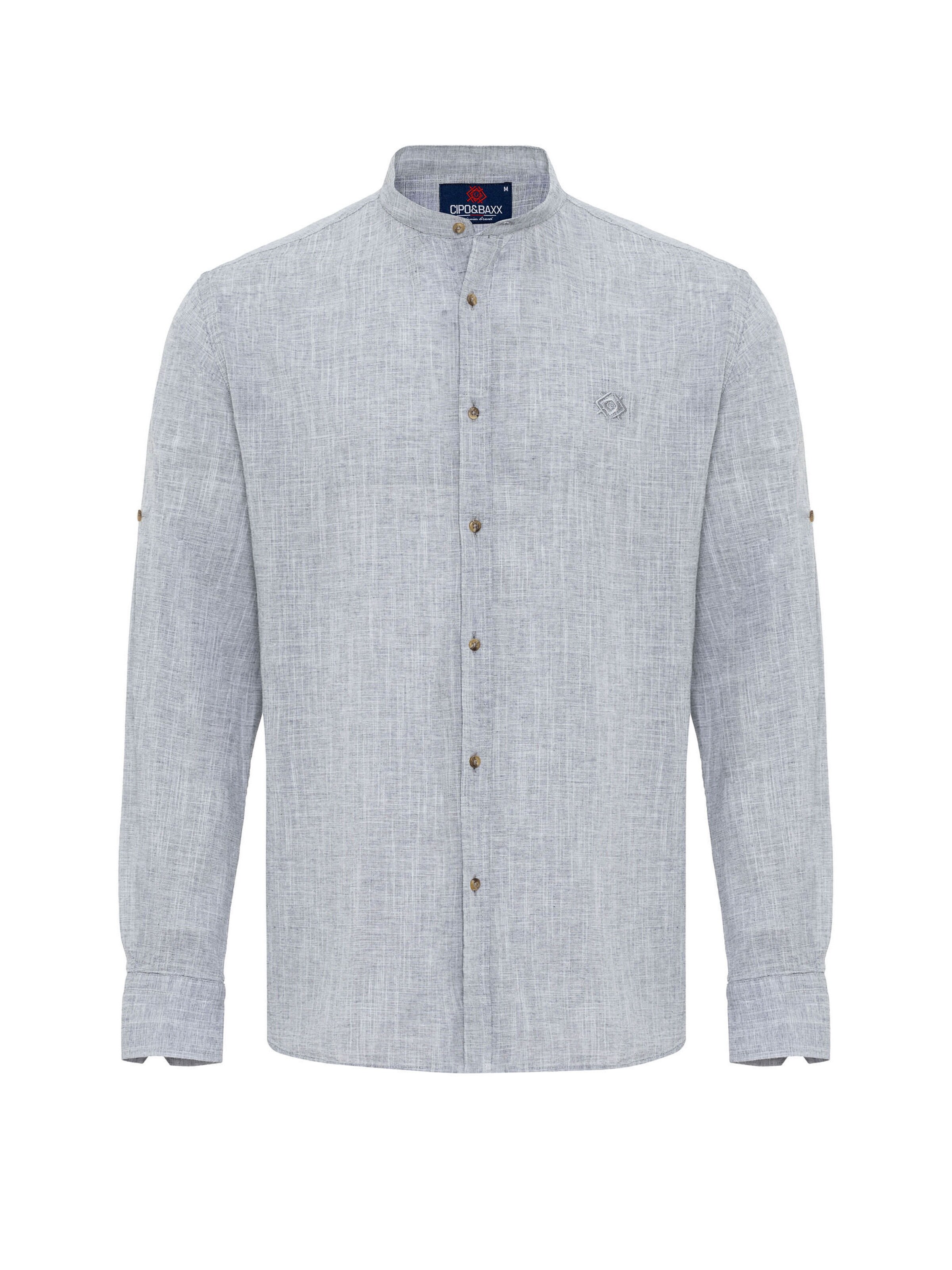 Coupe slim Chemise CIPO & BAXX en gris