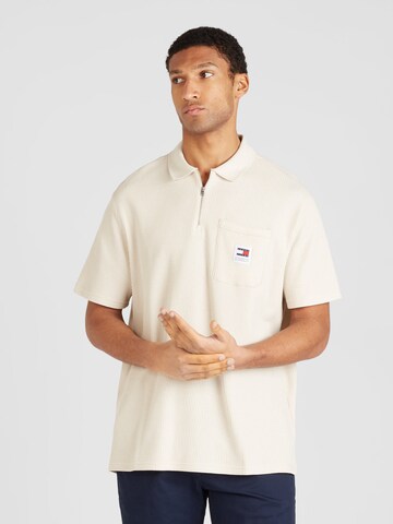 Tommy Jeans Poloshirt in Beige: predná strana