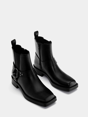 Pull&Bear Chelsea boots in Zwart