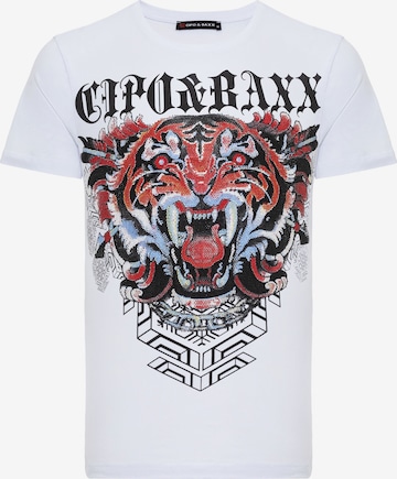CIPO & BAXX T-Shirt in Weiß: Vorderseite