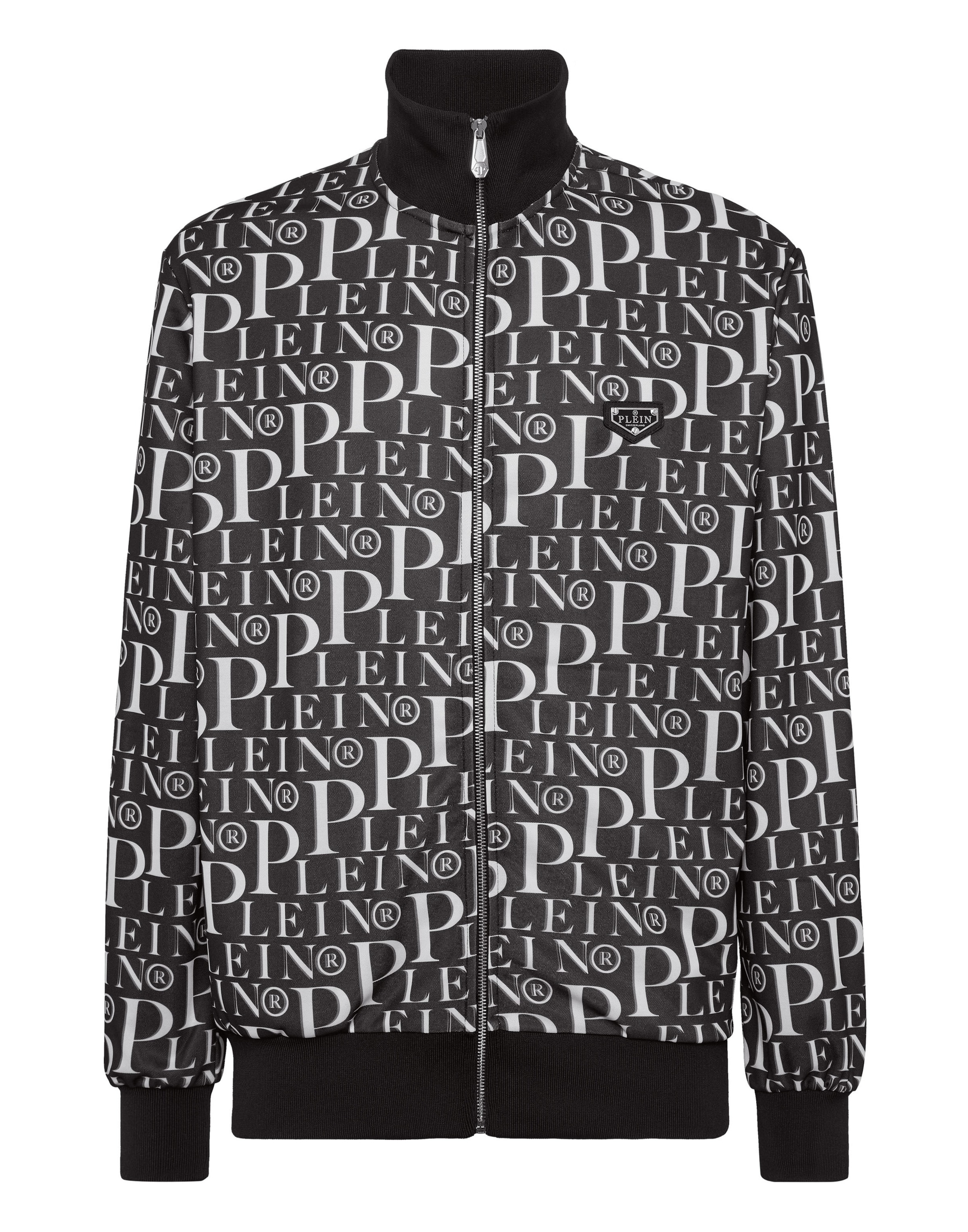 Veste mi-saison Philipp Plein en noir : devant