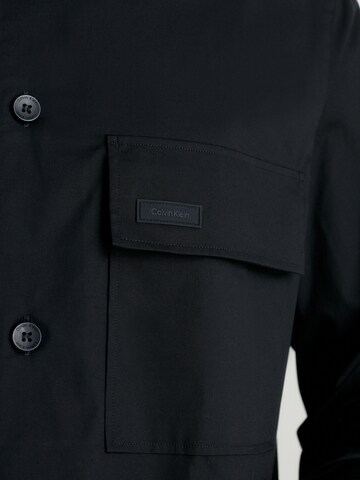 Calvin Klein Comfort fit Button Up Shirt in Black