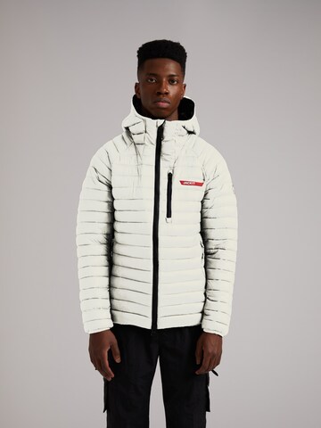 Veste outdoor ' SATEL1TE Kapuzen-Daunenjacke 2.0 ' JACK1T en blanc : devant