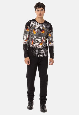 CIPO & BAXX Shirt in Zwart