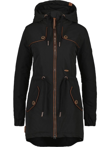 alife & kickin Between-seasons parka 'CharlotteAK' in Black: front