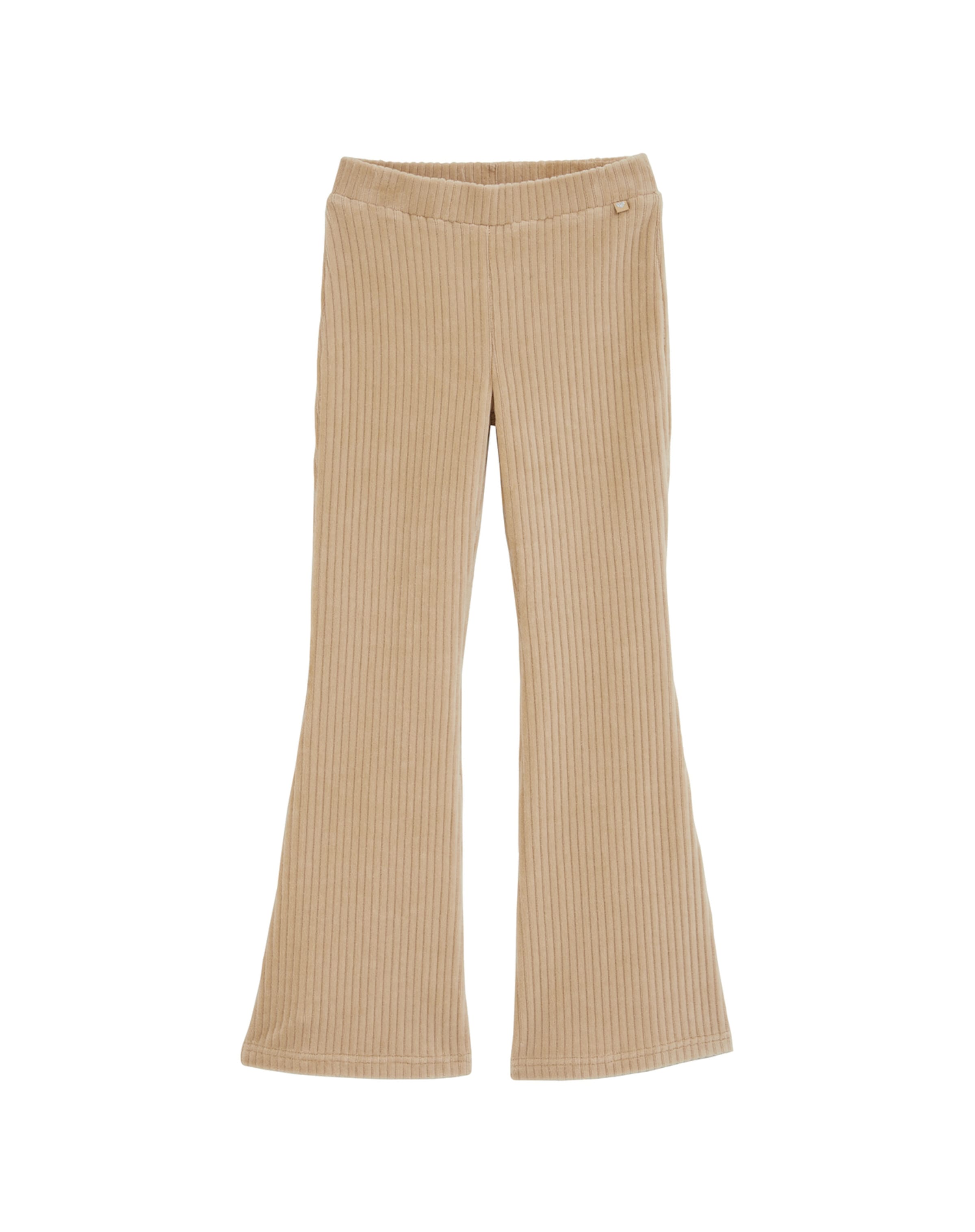 WE Fashion Flared Leggings in Beige: Vorderseite