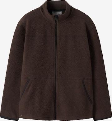 Veste en polaire NAME IT en marron : devant