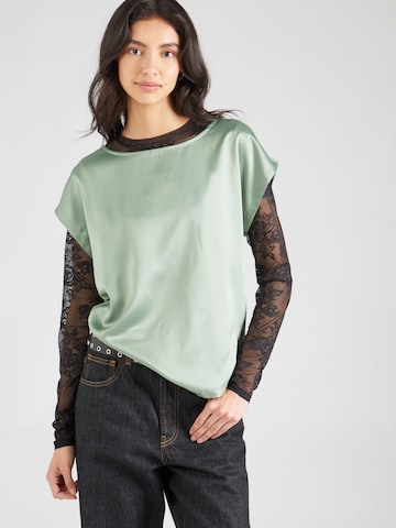 VERO MODA Blouse 'MERLE' in Groen: voorkant