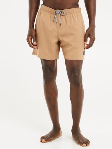 PROTEST Badeshorts 'DAVEY' in Braun