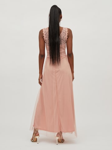 VILA Evening Dress 'Lynnea' in Pink