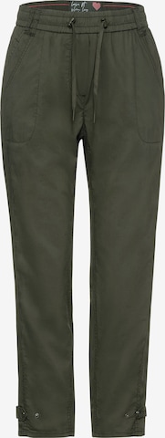 CECIL Loosefit Broek in Groen: voorkant