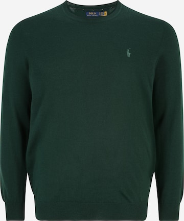 Polo Ralph Lauren Big & Tall Sweater in Green: front