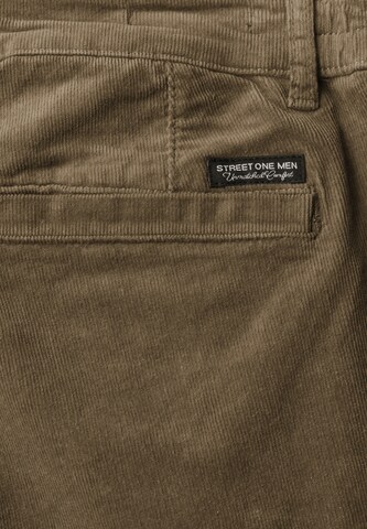 Street One MEN Regular Chino Pants in Brown