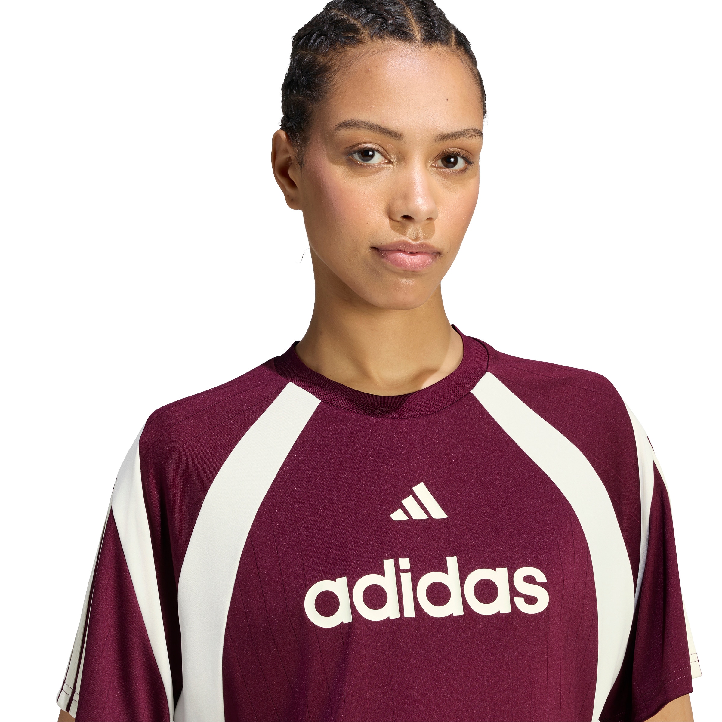 ADIDAS SPORTSWEAR Λειτουργικό μπλουζάκι 'TIRO' σε καφέ