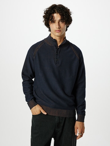 Pull-over INDICODE JEANS en bleu : devant