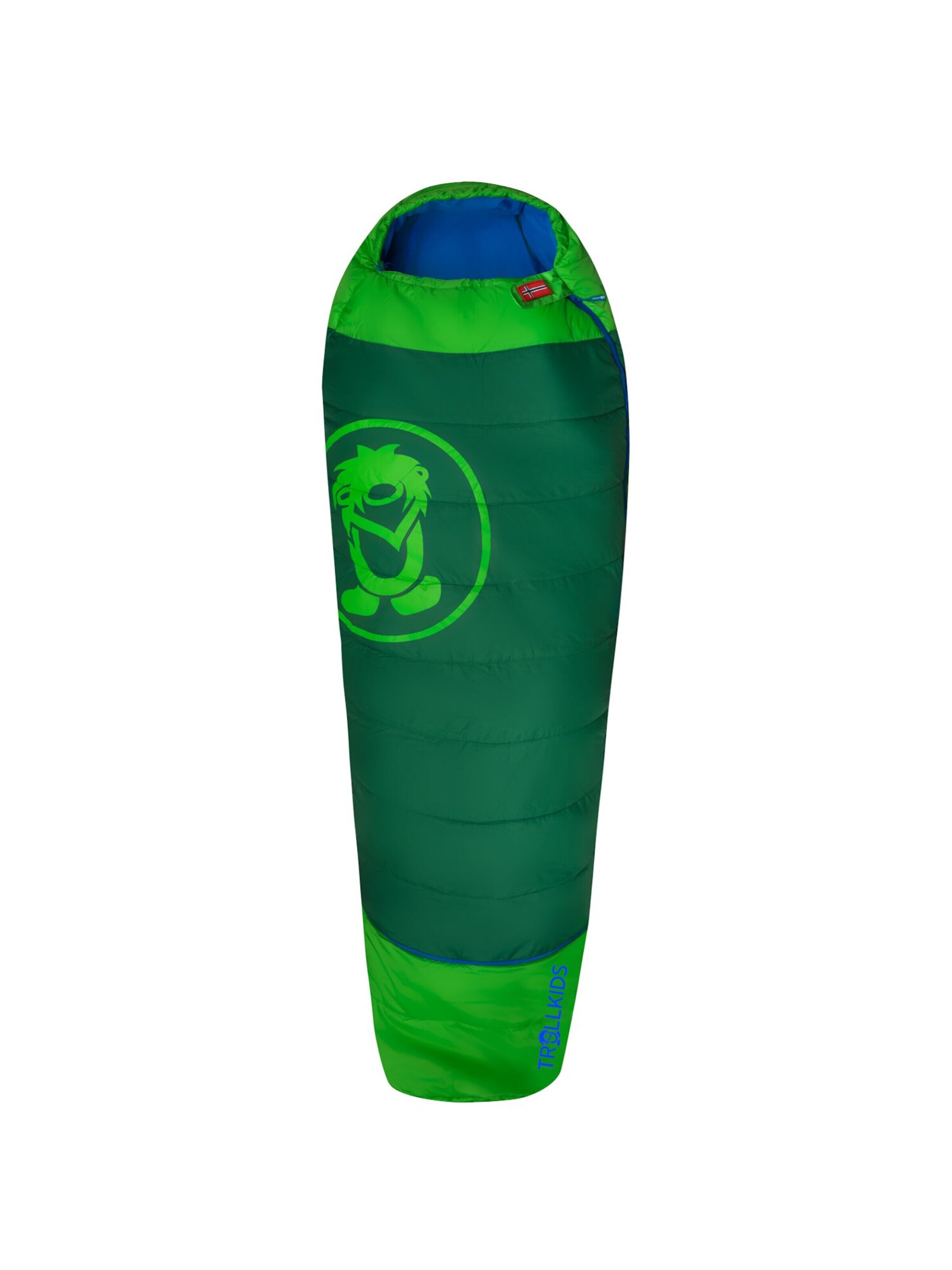 TROLLKIDS Sleeping Bag in Green: front