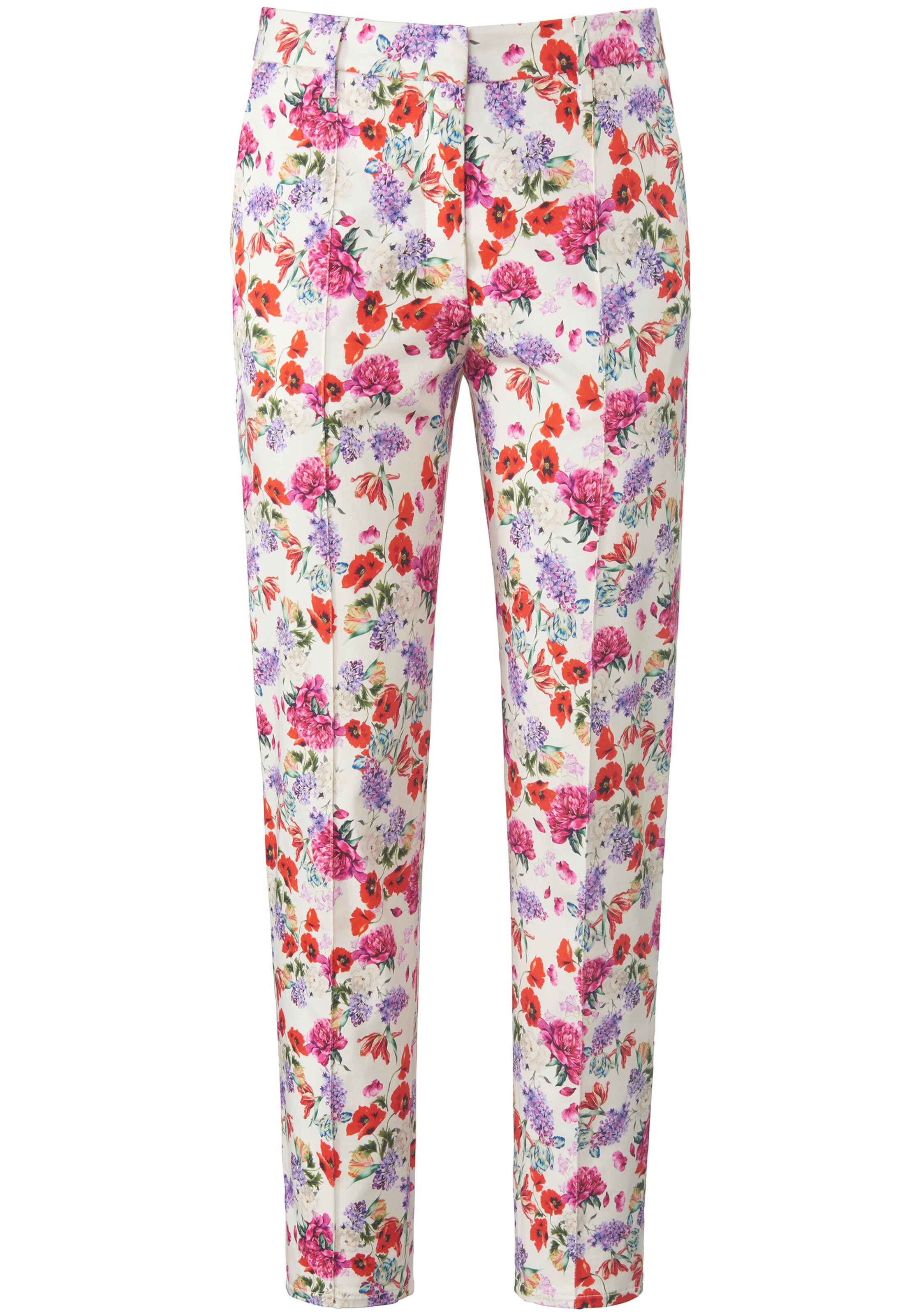 Uta Raasch Broek in de kleur Lila / Rood / Wit, Productweergave