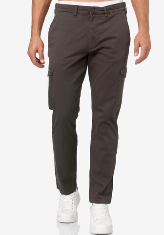 INDICODE Cargo Pants in Grey: front