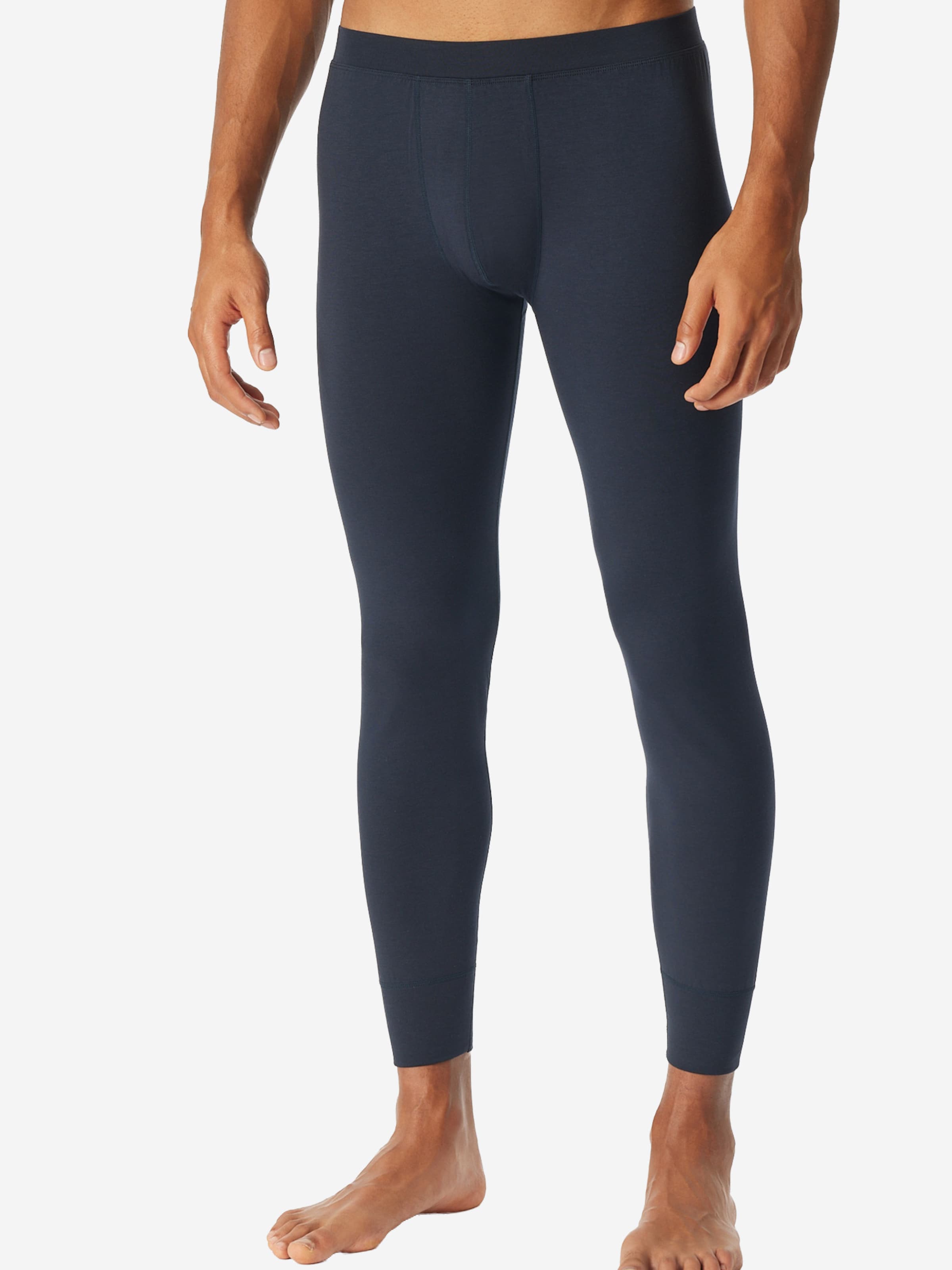 Sous-vêtements longs SCHIESSER en bleu : devant
