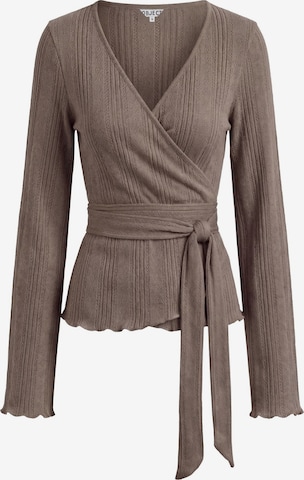 Cardigan OBJECT en marron : devant