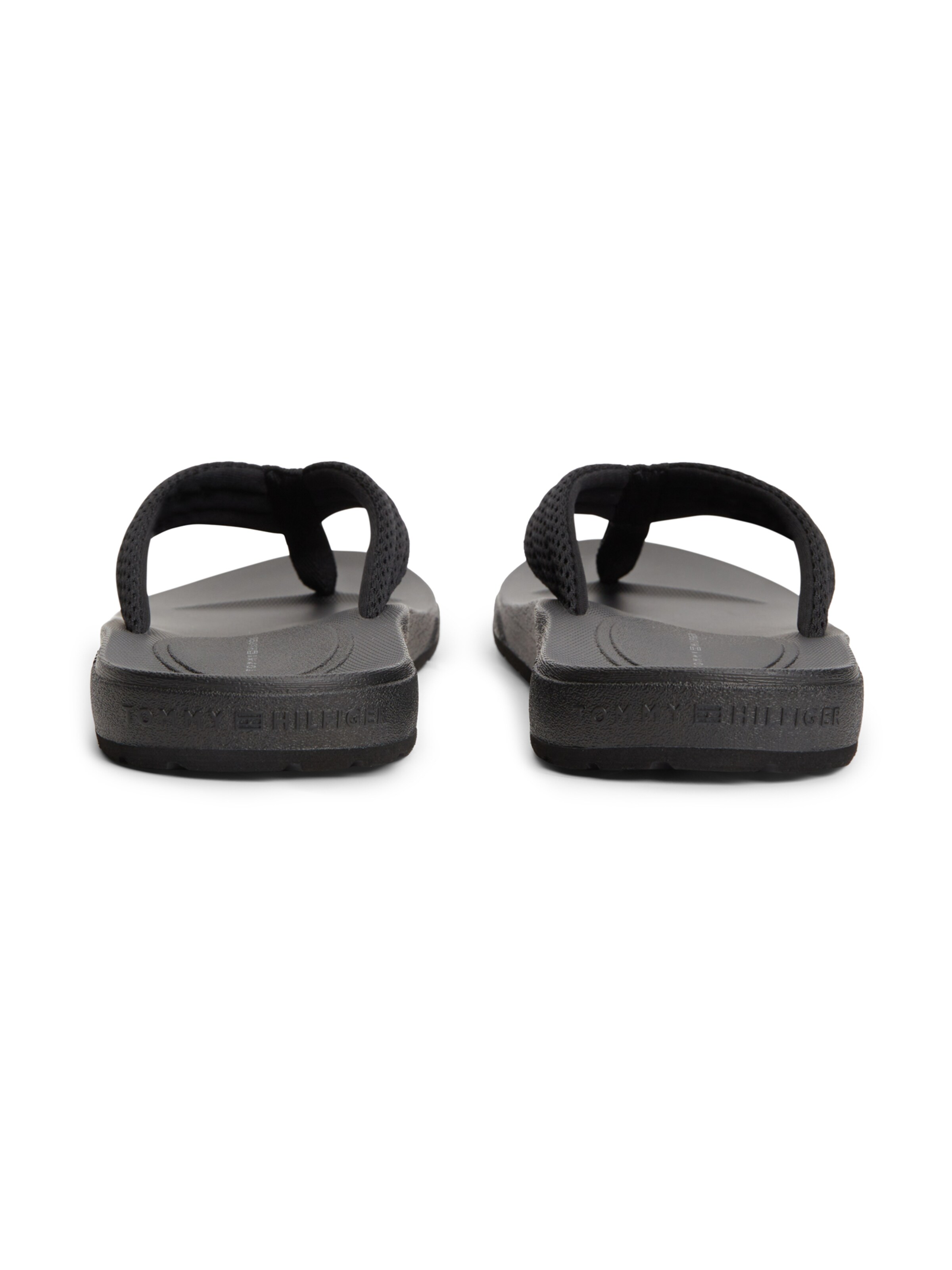 TOMMY HILFIGER Teenslippers in Zwart