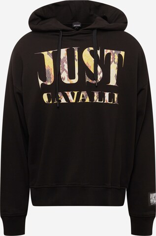 Just Cavalli كنزة رياضية بلون أسود: الأمام