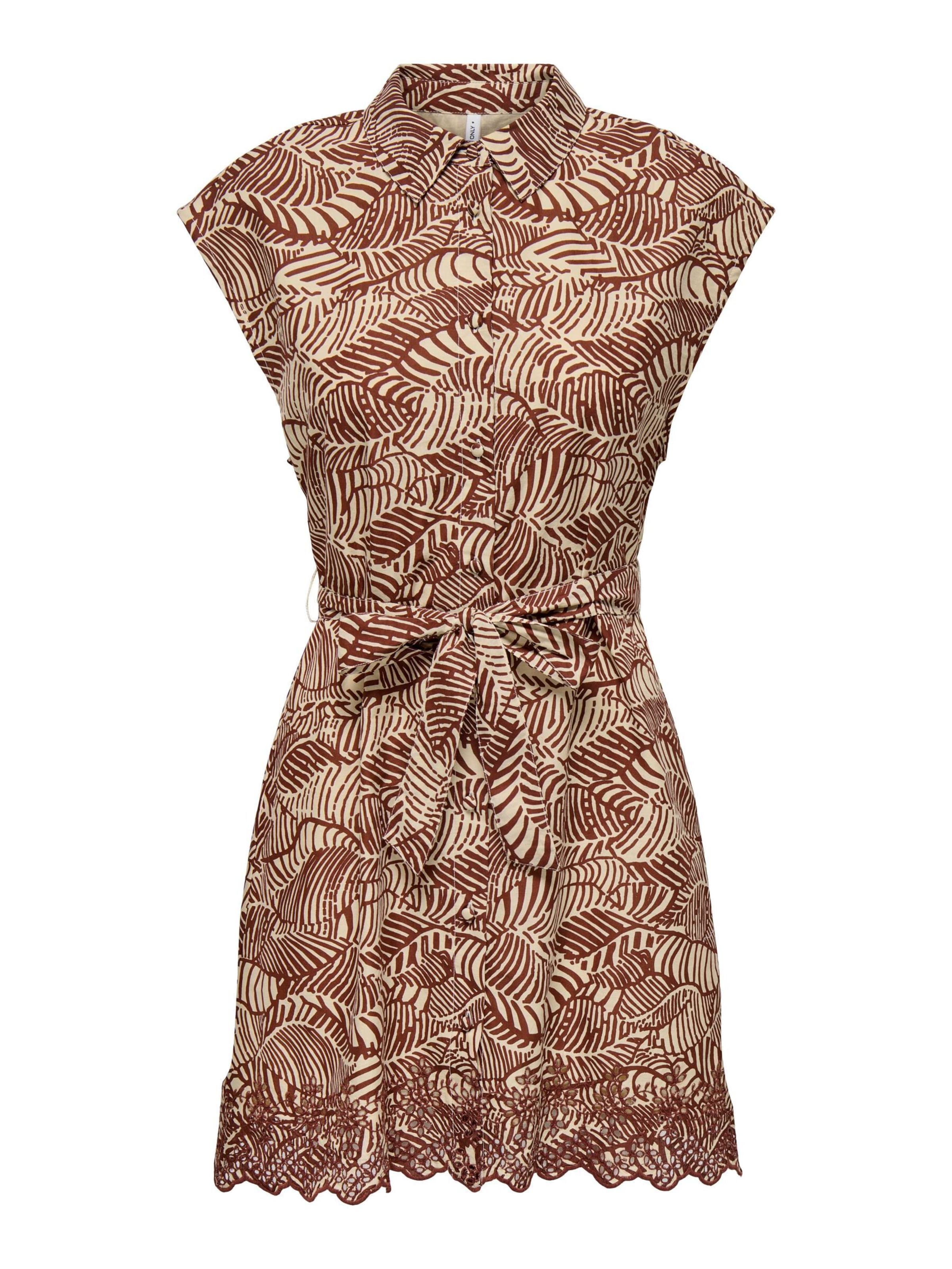 Abito camicia 'ONLLou' di ONLY in marrone: frontale