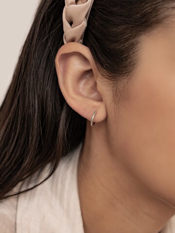 Hey Happiness Oorbellen 'Green Huggies' in Goud