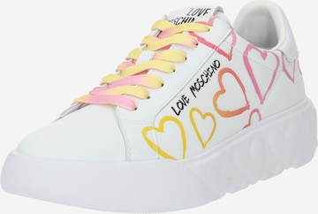 Love Moschino Sneakers low 'HEART LOVE' i hvit: forside