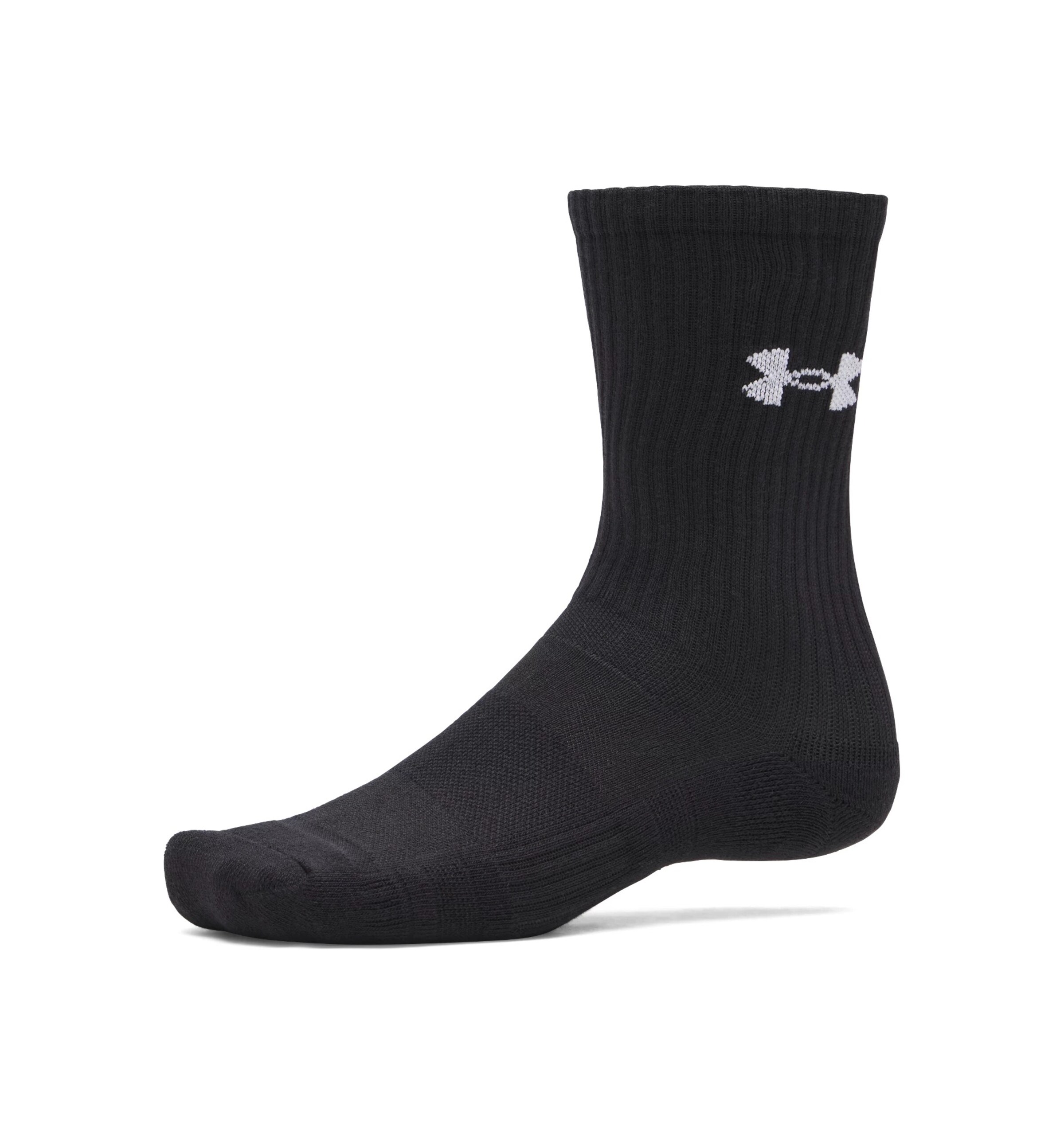 UNDER ARMOUR Athletic Socks in Black: front