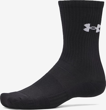 UNDER ARMOUR Athletic Socks in Black: front