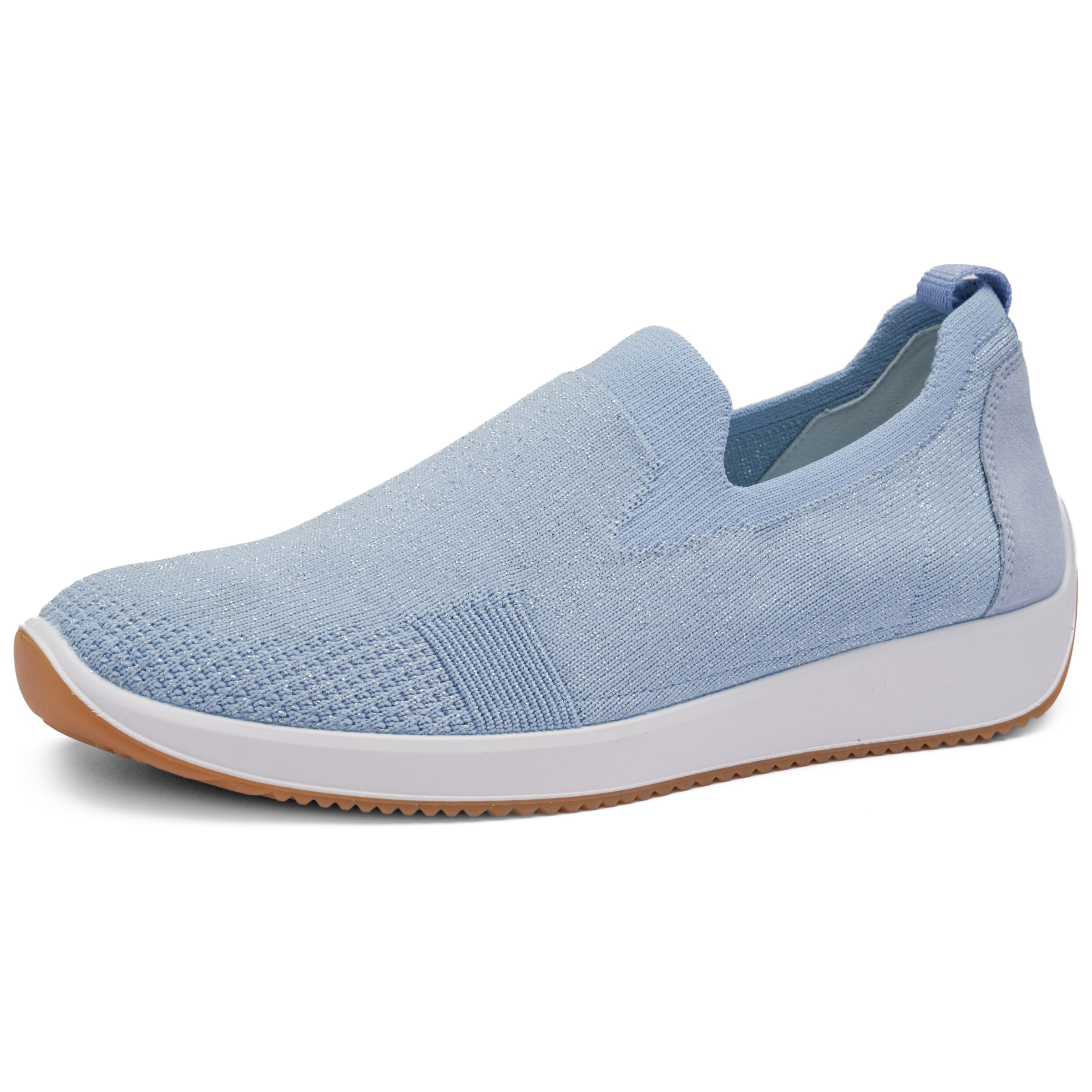 ARA Slip-Ons in Blue: front
