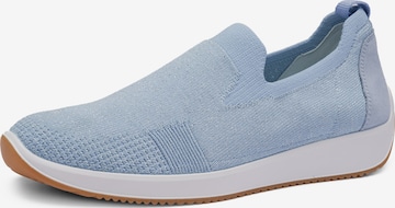 ARA Slip-Ons in Blue: front