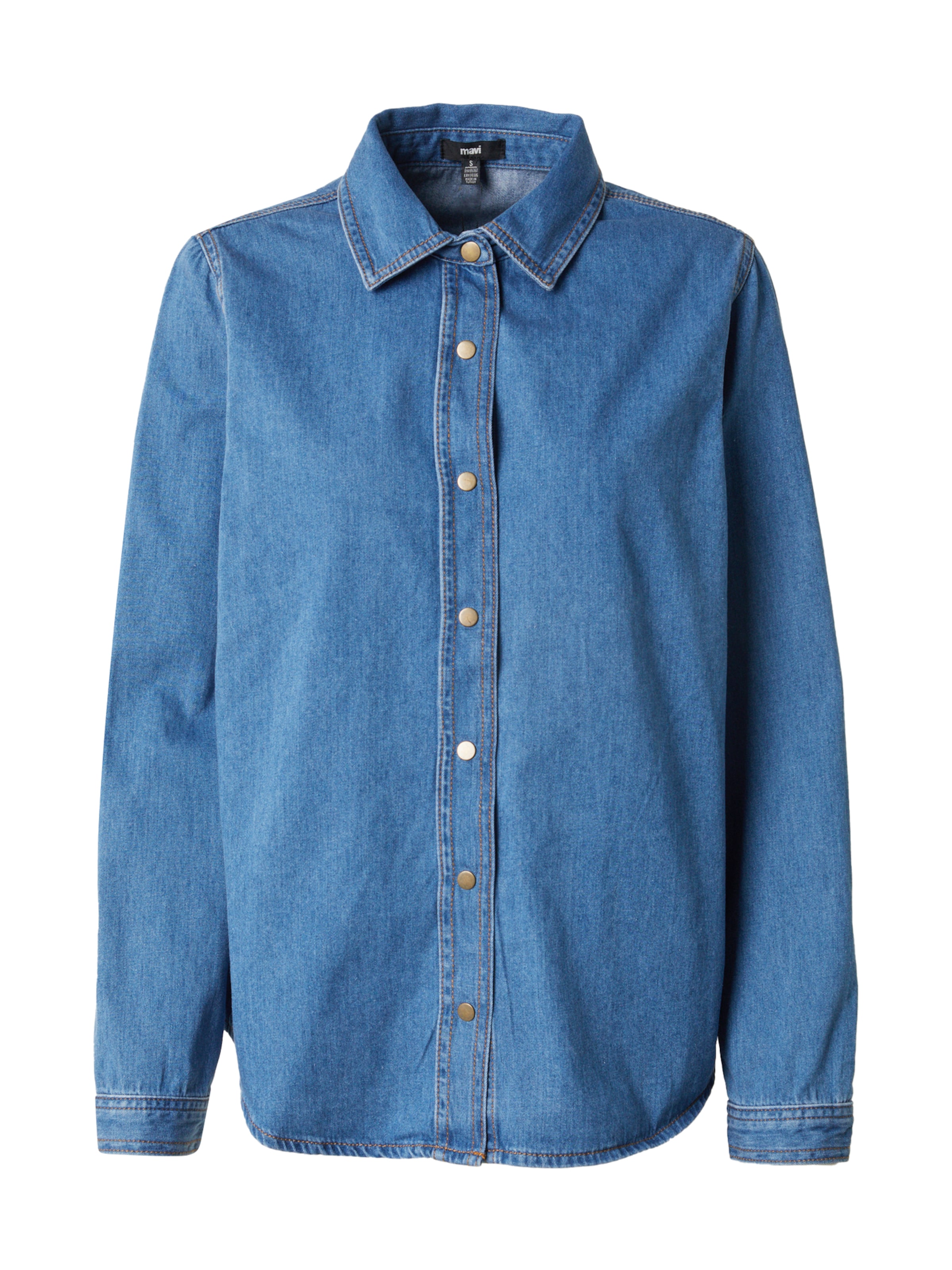 Mavi - Blusa en azul: frente