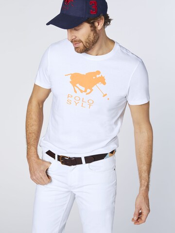 Polo Sylt Shirt in White: front