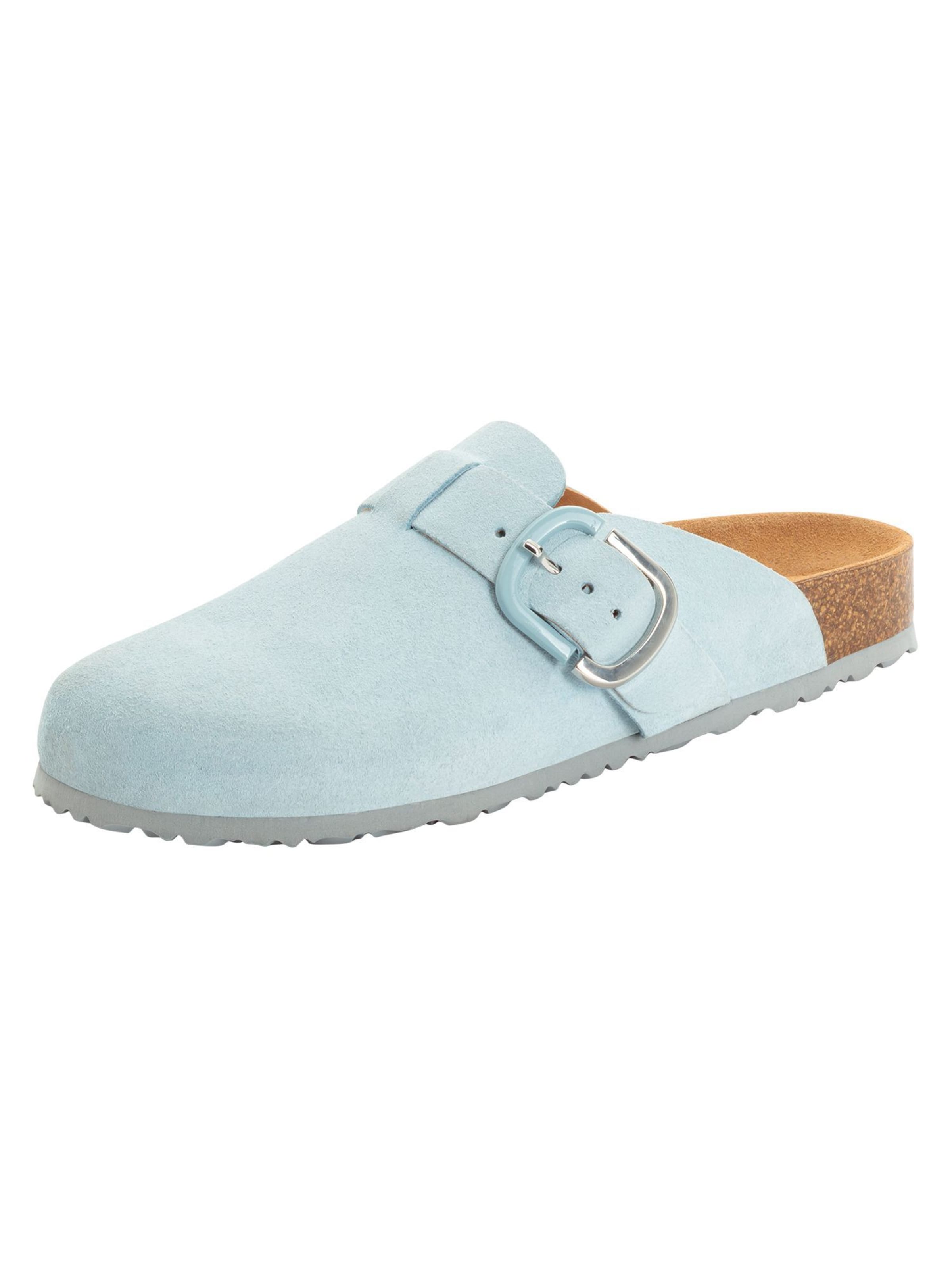 Tamaris Mules in Blue: front