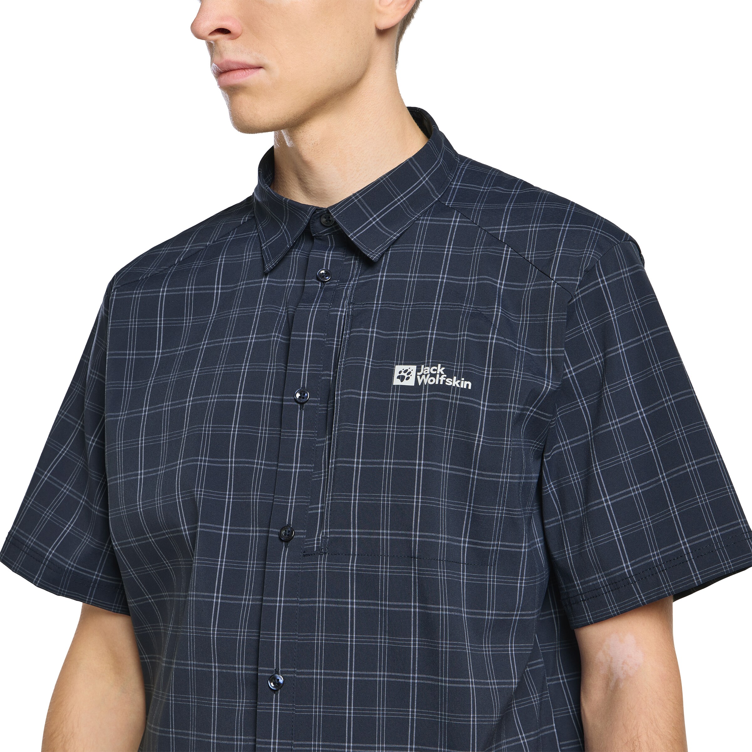 JACK WOLFSKIN Regular fit Functioneel overhemd in Blauw