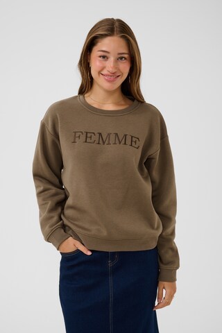 Love Copenhagen Sweatshirt in Grijs: voorkant