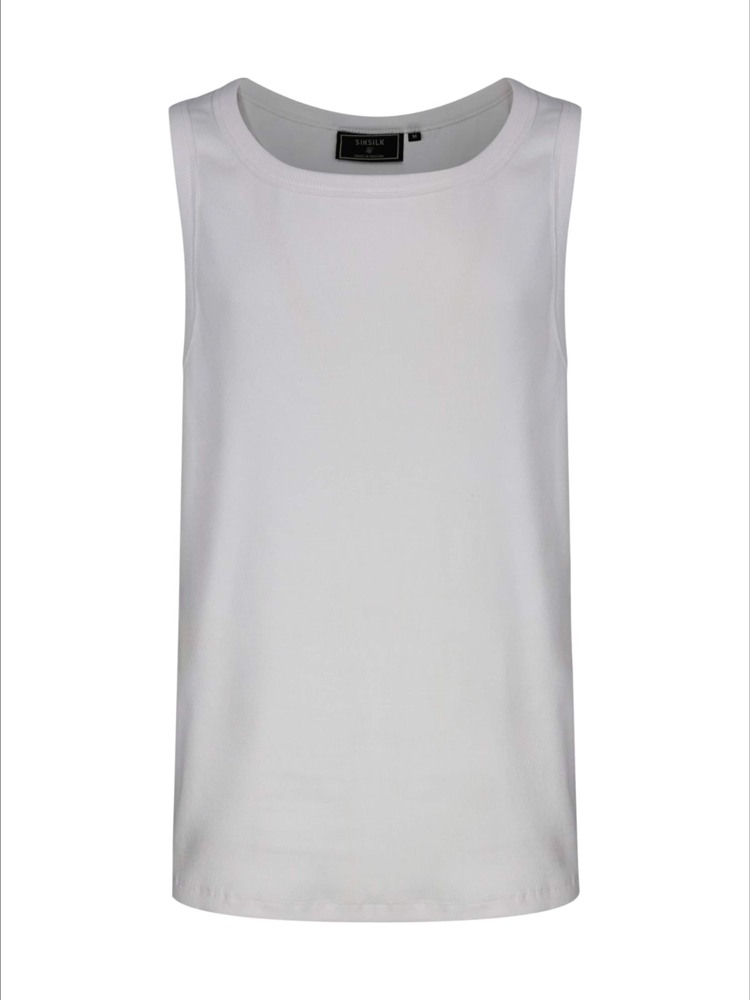 SikSilk Vest in White: front