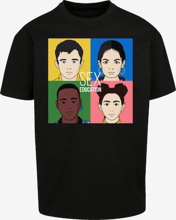 T-Shirt 'Sex Education Netflix TV Series' F4NT4STIC en noir : devant