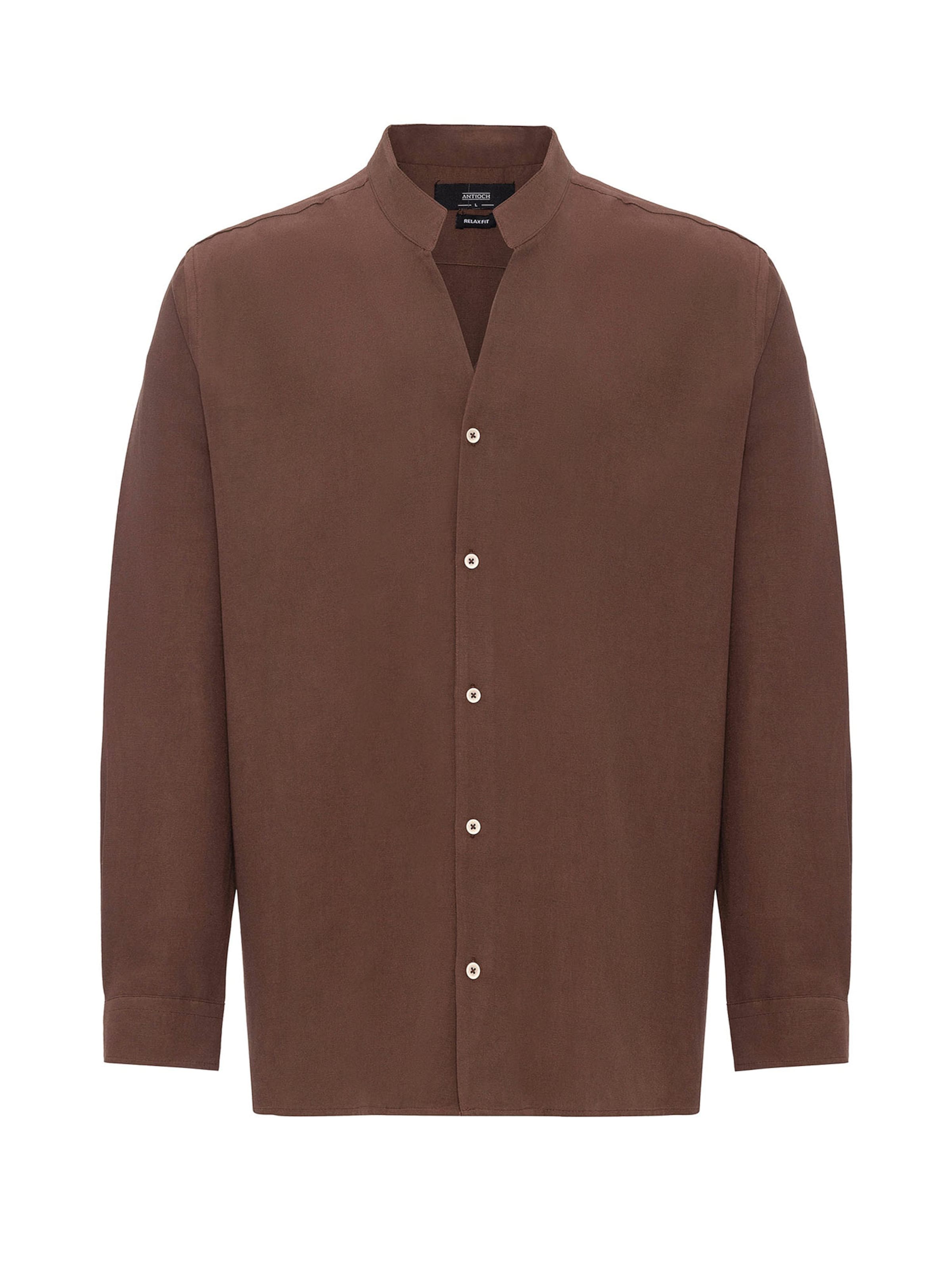 Antioch Comfort Fit Košeľa - Hnedá: predná strana
