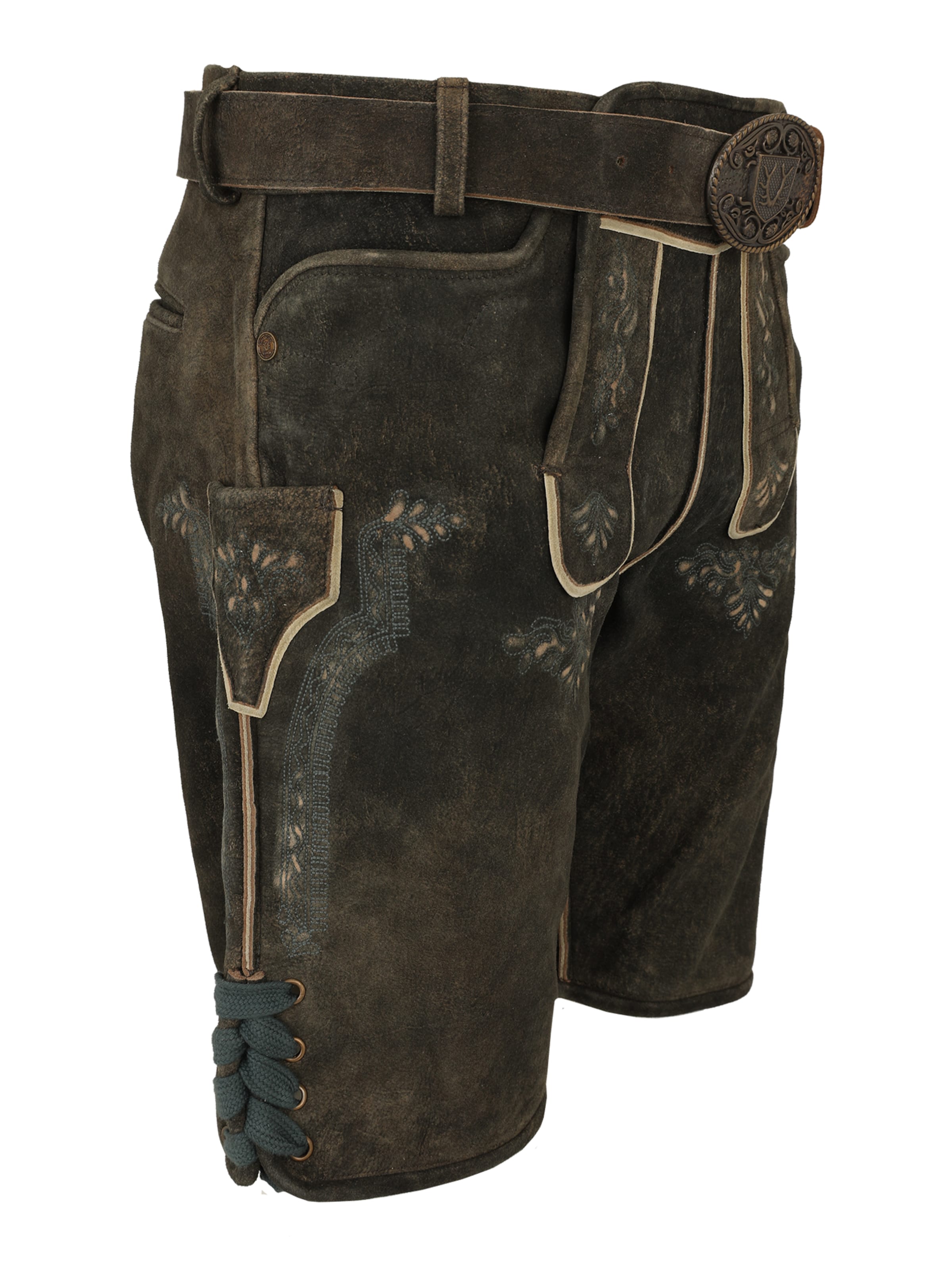 Krüger Buam regular Bayeriske bukser 'Curtis' i brun