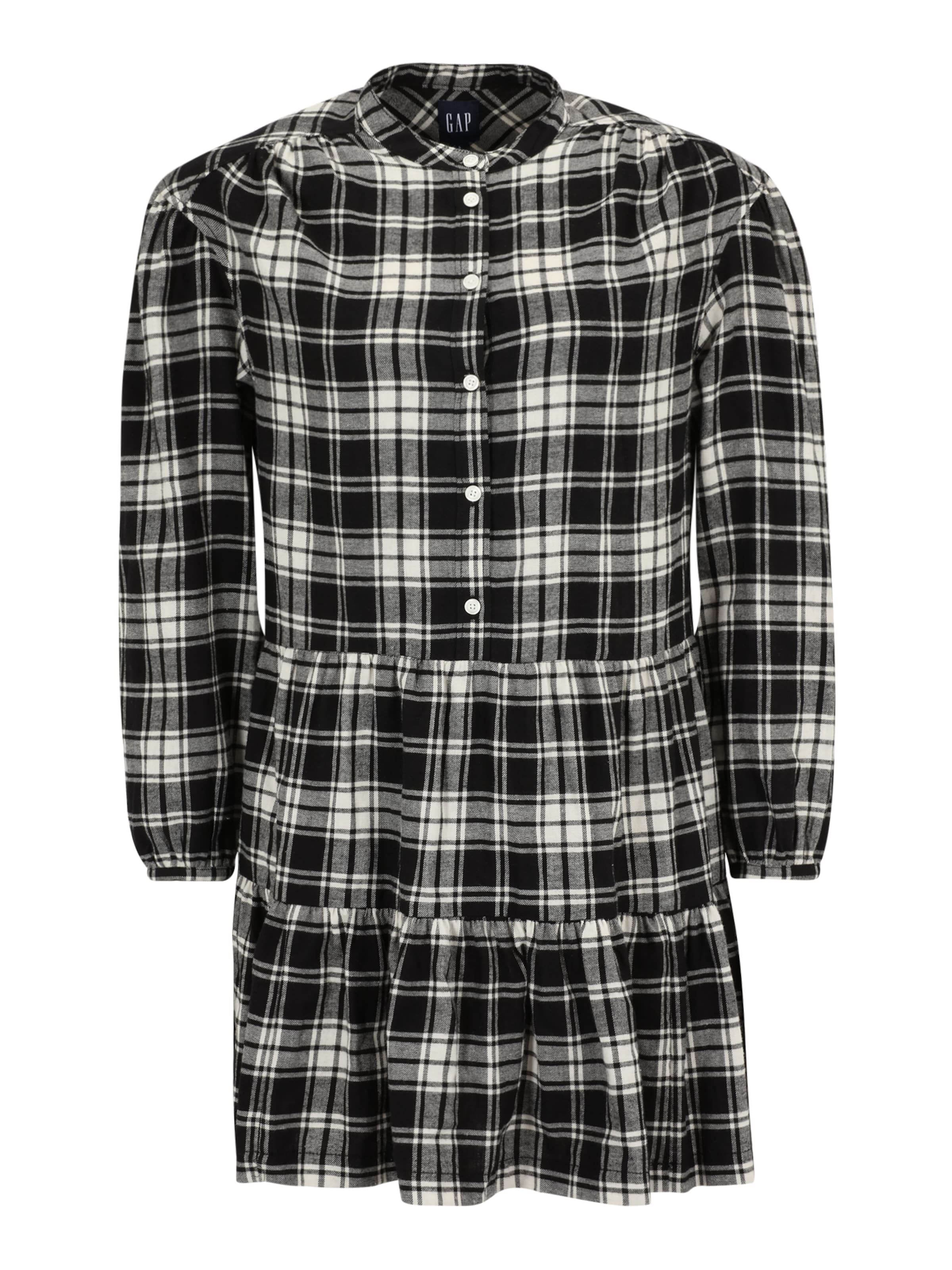 Gap Petite Vestido camisero en negro / blanco, Vista del producto