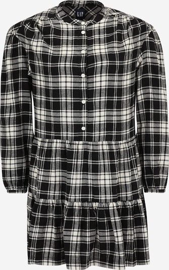 Rochie tip bluză Gap Petite pe negru / alb, Vizualizare produs