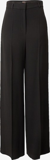 BOSS Pantalon à plis en noir, Vue avec produit