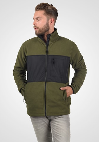 INDICODE JEANS Fleece Jacket 'Birch' in Green: front