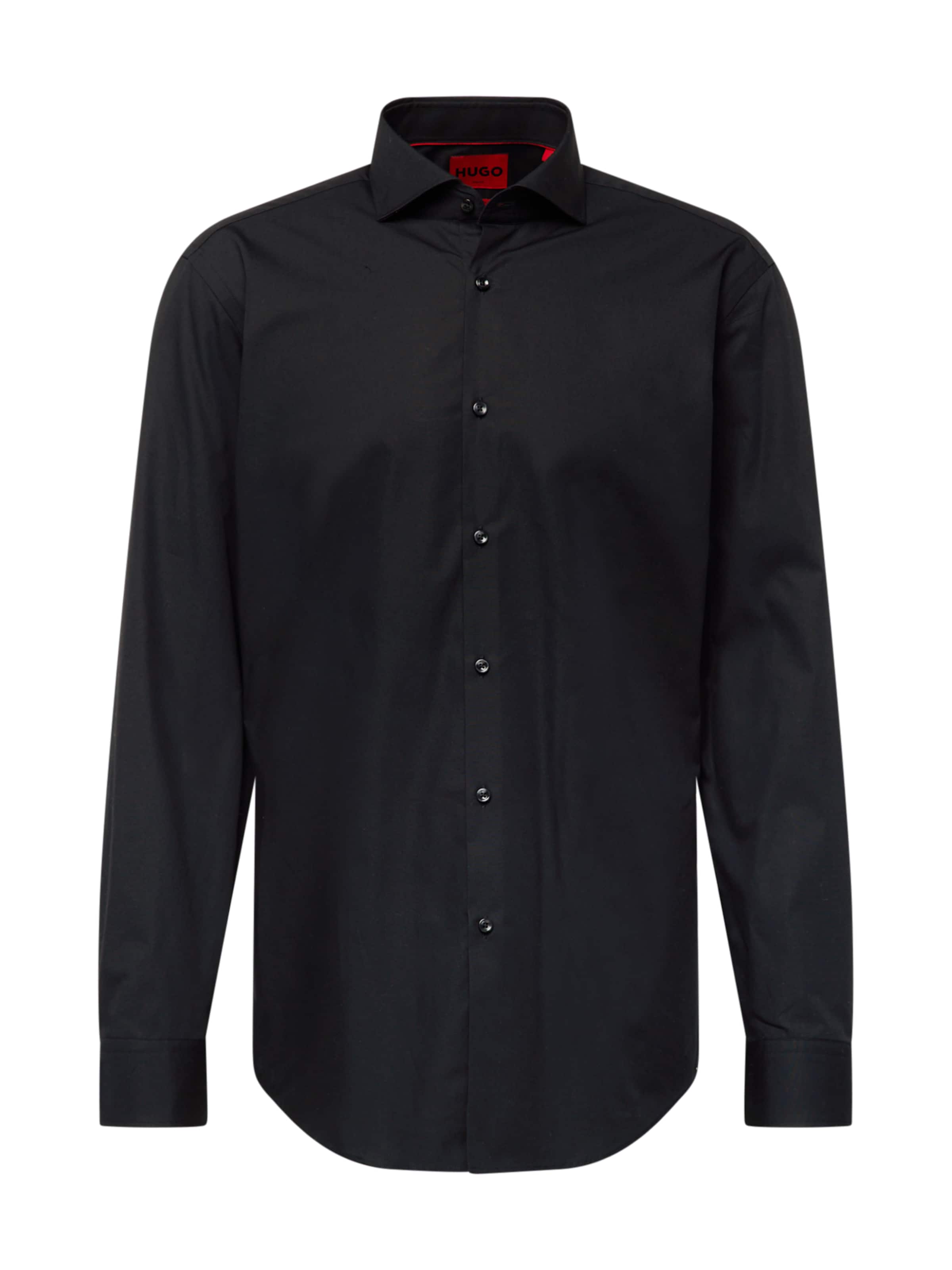 HUGO Slim fit Πουκάμισο 'Kason' σε μαύρο: μπροστά