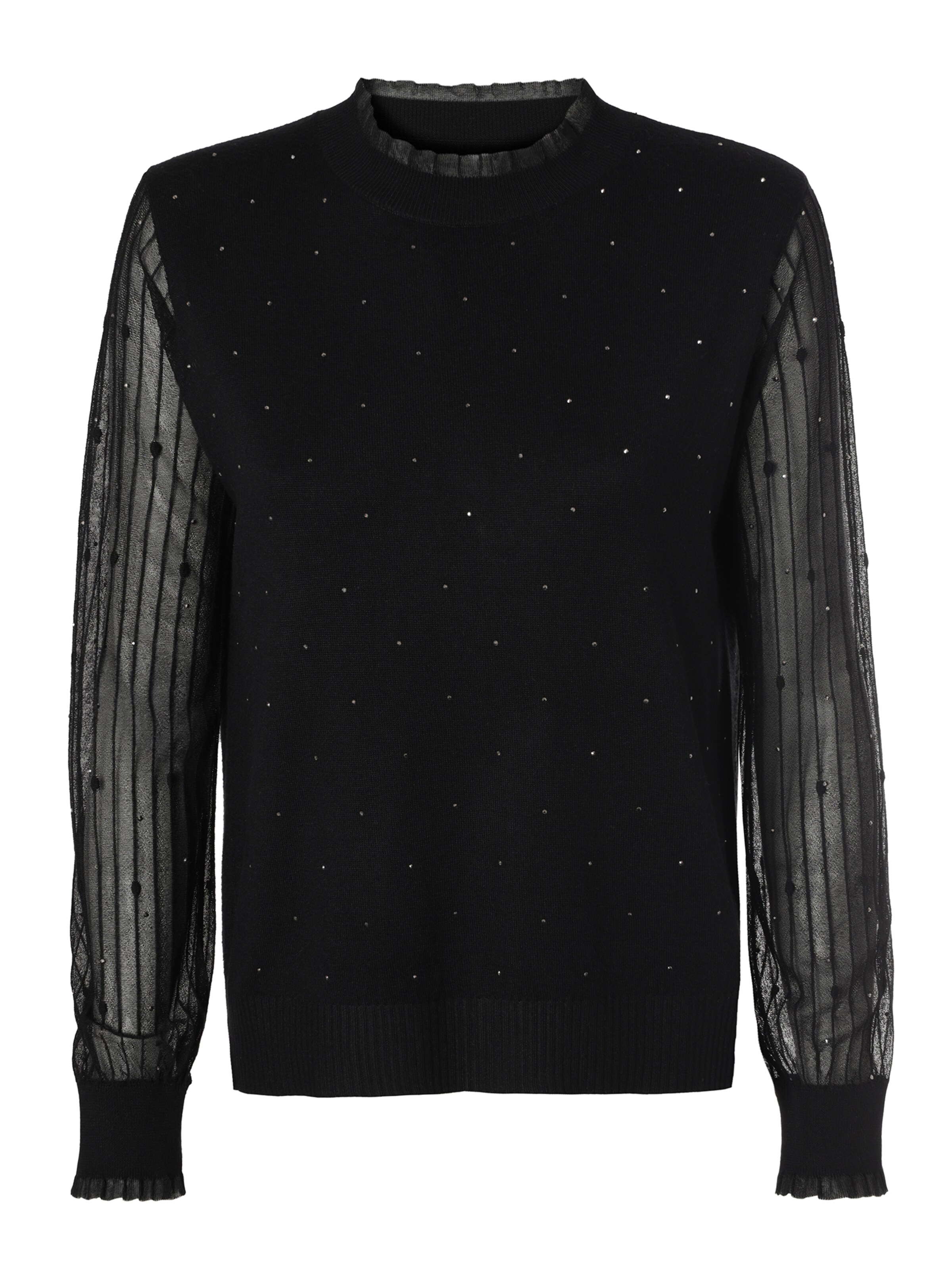 TATUUM Свитер 'MESHY' в Черный: спереди