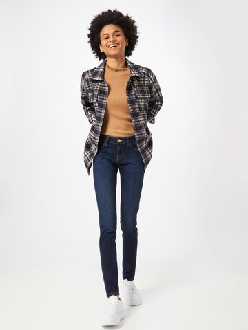 Skinny Jean 'Yuliya Grey' Yellow Blue Denim en bleu